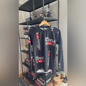 NWOT Cadence x Coors Banquet MTB Jersey Long Sleeve All Over Print Men’s Small